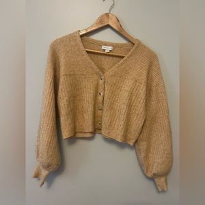 Topshop sweater size small tan color